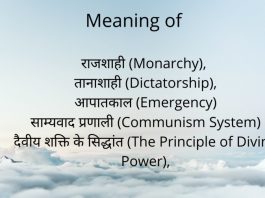 Meaning of Monarchy, Dictatorship and Communism System in Hindi By HimanshuAgrawal24