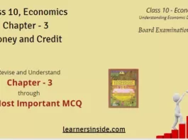 MCQs | Money and Credit - Class 10, Economics | Chapter-3