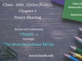 MCQs | Power Sharing- Class 10 | Chapter-1 | Social Science Civics
