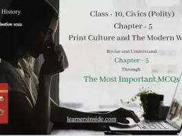Important MCQs Class 10 Social Science History Chapter-5, Print Culture and the Modern World