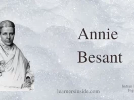 एनीबेसेंट (Annie Besant) - Freedom Fighters of India